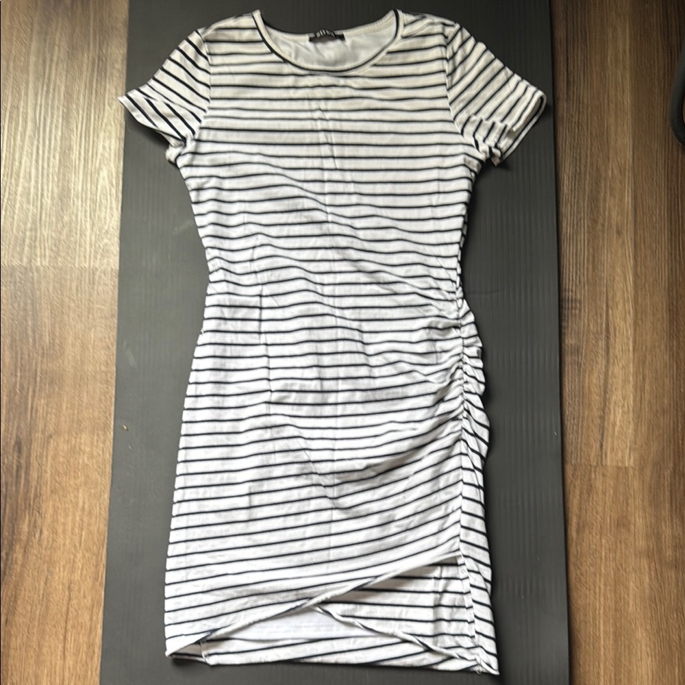 Striped Black and White Dress